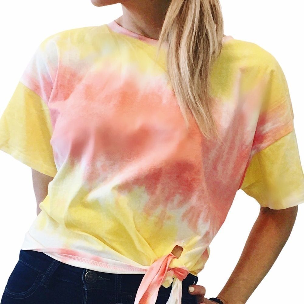 NWT SADIE & SAGE Tie Dye Short Sleeve Tee Shirt